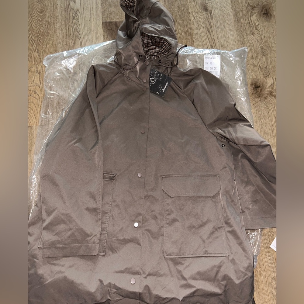 Bernardo New Water Resistant Jacket XL Coat Dark Oak Hooded